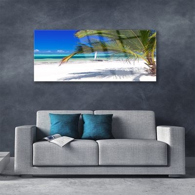 Print på glas Beach Palm Landscape