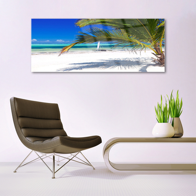 Print på glas Beach Palm Landscape