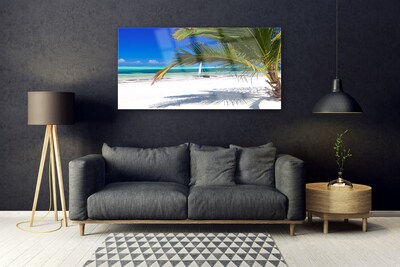 Print på glas Beach Palm Landscape