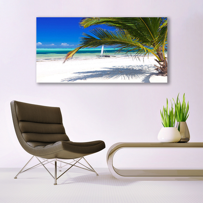 Print på glas Beach Palm Landscape