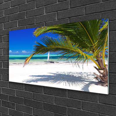 Print på glas Beach Palm Landscape