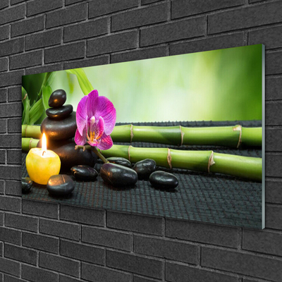 Billede glas Bambusblomst Zen Spa