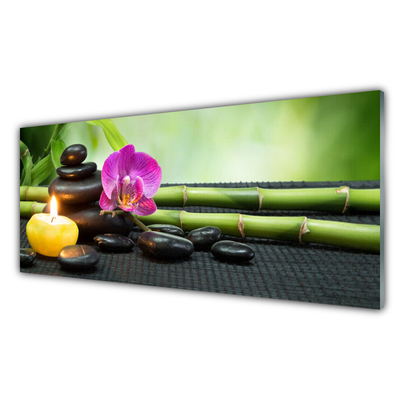 Billede glas Bambusblomst Zen Spa