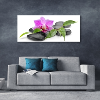 Glasbillede Flower Orchid Art