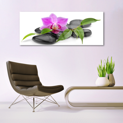 Glasbillede Flower Orchid Art