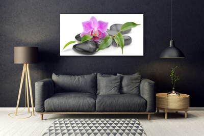 Glasbillede Flower Orchid Art