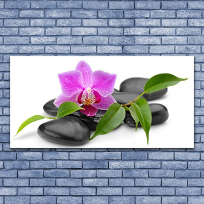 Glasbillede Flower Orchid Art