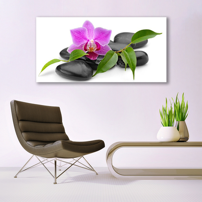 Glasbillede Flower Orchid Art