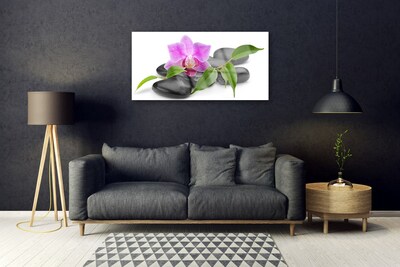 Glasbillede Flower Orchid Art