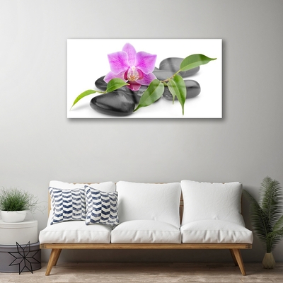 Glasbillede Flower Orchid Art