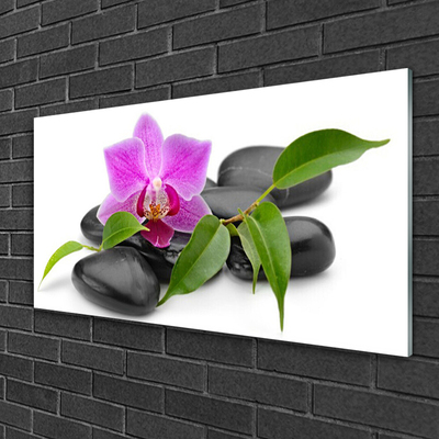 Glasbillede Flower Orchid Art