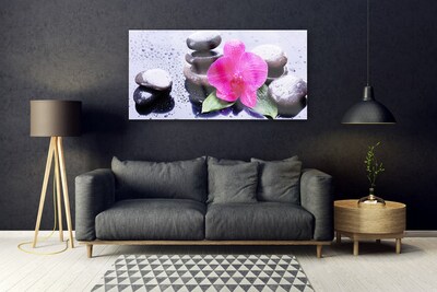 Glasfoto Flower Orchid Art