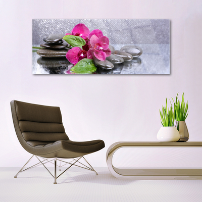 Glasbillede Flower Orchid Art