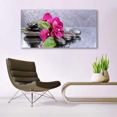 Glasbillede Flower Orchid Art