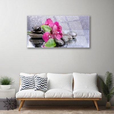 Glasbillede Flower Orchid Art