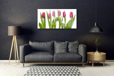 Print på glas Tulipaner Blomst Plante