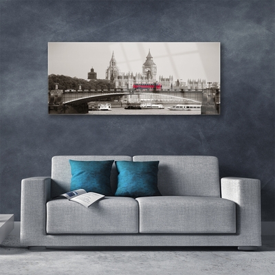 Billede glas Bridge London Big Ben