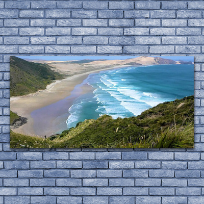 Billede på glas Strand Hav Landskab