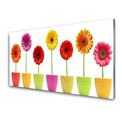 Glas billede Blomster Planter Natur