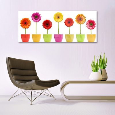 Glas billede Blomster Planter Natur