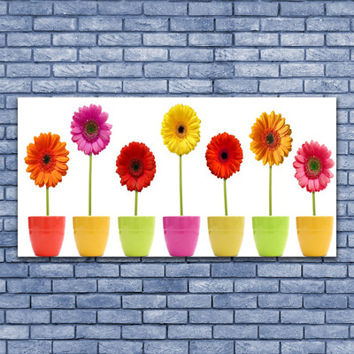 Glas billede Blomster Planter Natur