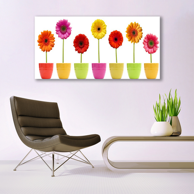 Glas billede Blomster Planter Natur