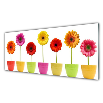 Glas billede Blomster Planter Natur