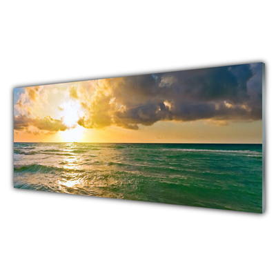 Billede glas Sea Sunset