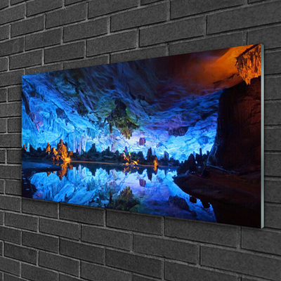 Glas billede Cave Light Glacier