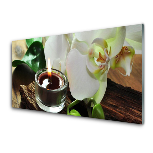 Glasbillede Orchid Spa Candle