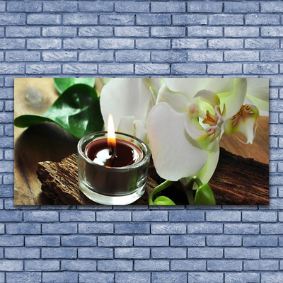 Glasbillede Orchid Spa Candle