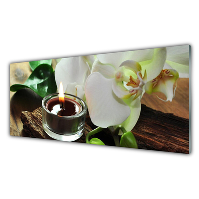 Glasbillede Orchid Spa Candle