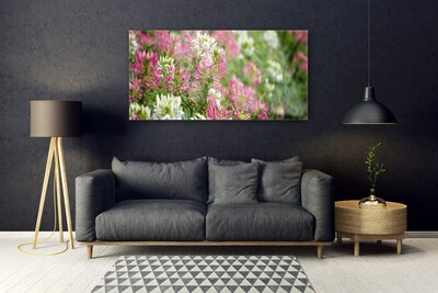 Glasbillede Blomster Mark Eng Natur