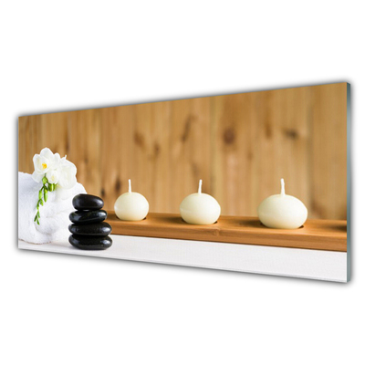 Glas billede Spa Candles Cabinet