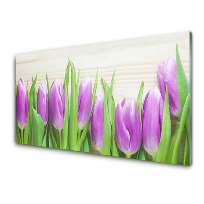 Billede i glas Tulipaner Natura Blomster