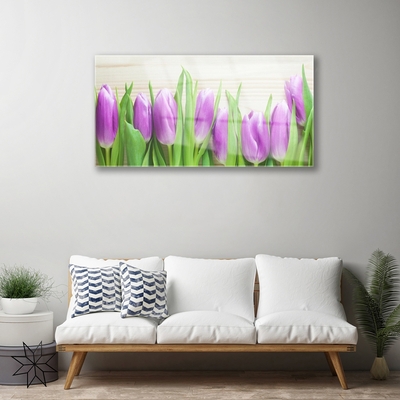 Billede i glas Tulipaner Natura Blomster