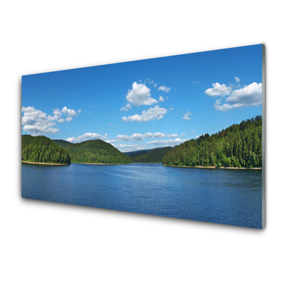 Glasfoto Lake Forest Landscape