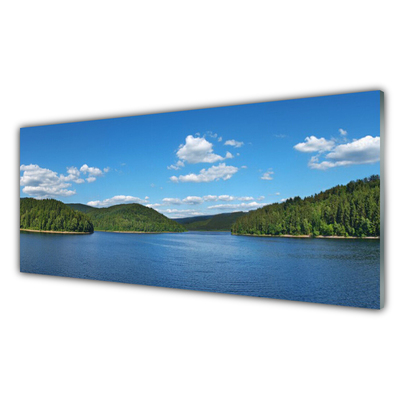 Glasfoto Lake Forest Landscape