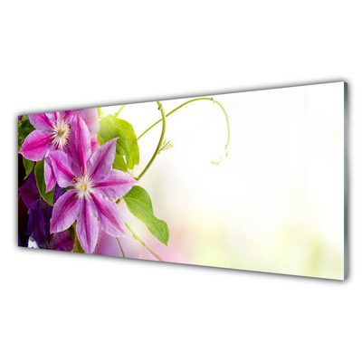 Glasbillede Blomster Natur Natur