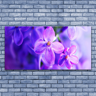 Billede i glas Blomster Violet Natur