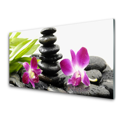 Billede glas Zen Spa Orchid Stones