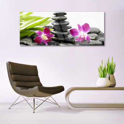 Billede glas Zen Spa Orchid Stones