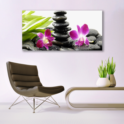 Billede glas Zen Spa Orchid Stones