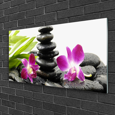 Billede glas Zen Spa Orchid Stones