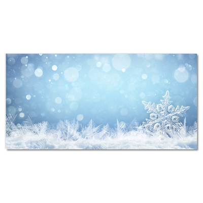 Glas billede Snowflakes Winter Snow