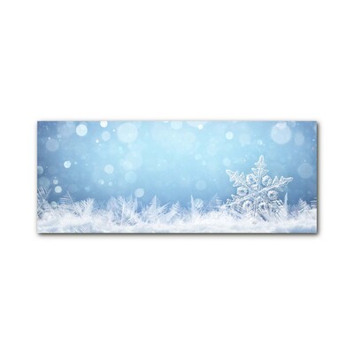 Glas billede Snowflakes Winter Snow