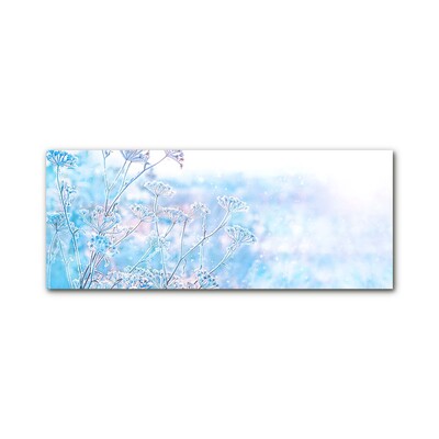 Glas billede Winter Snowflake Christmas