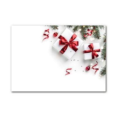 Glas billede Christmas Gifts Ornaments Twigs