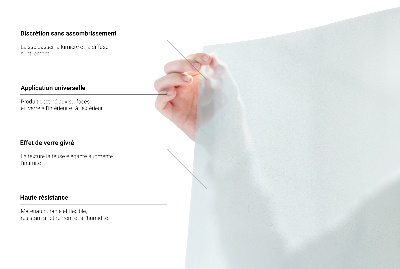 Selvklæbende vinduesfolie lysgennemtrængelig