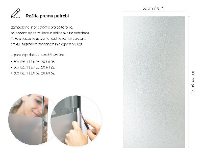 Selvklæbende vinduesfolie lysgennemtrængelig